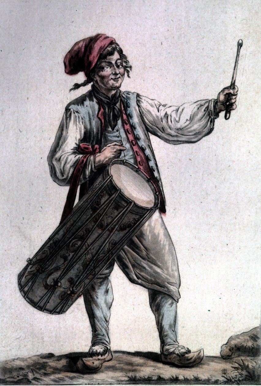 Portrait of the French tenor Antoine Trial (1736 - 1795) in the role of Père la Joie in “The Harvesters” by André Modeste Grétry (Paris 1787) by Unknown artist