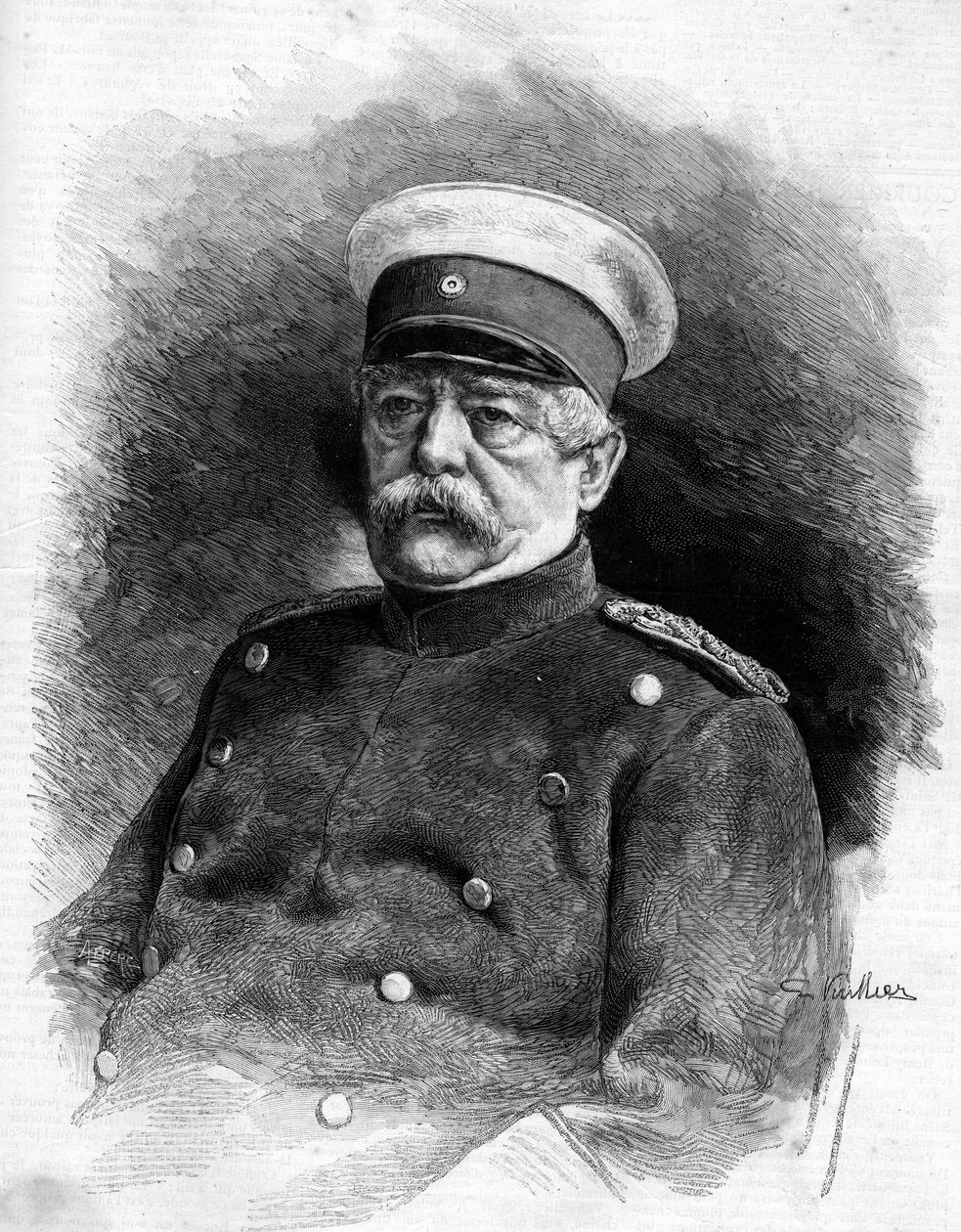 Portrait of the Prince of Bismarck (1815-1898) by Unknown artist