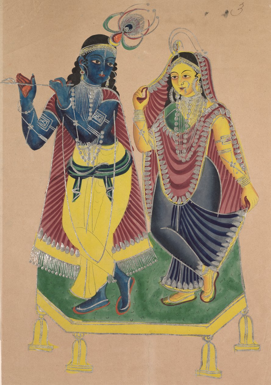 Radha and Krishna by Unknown artist