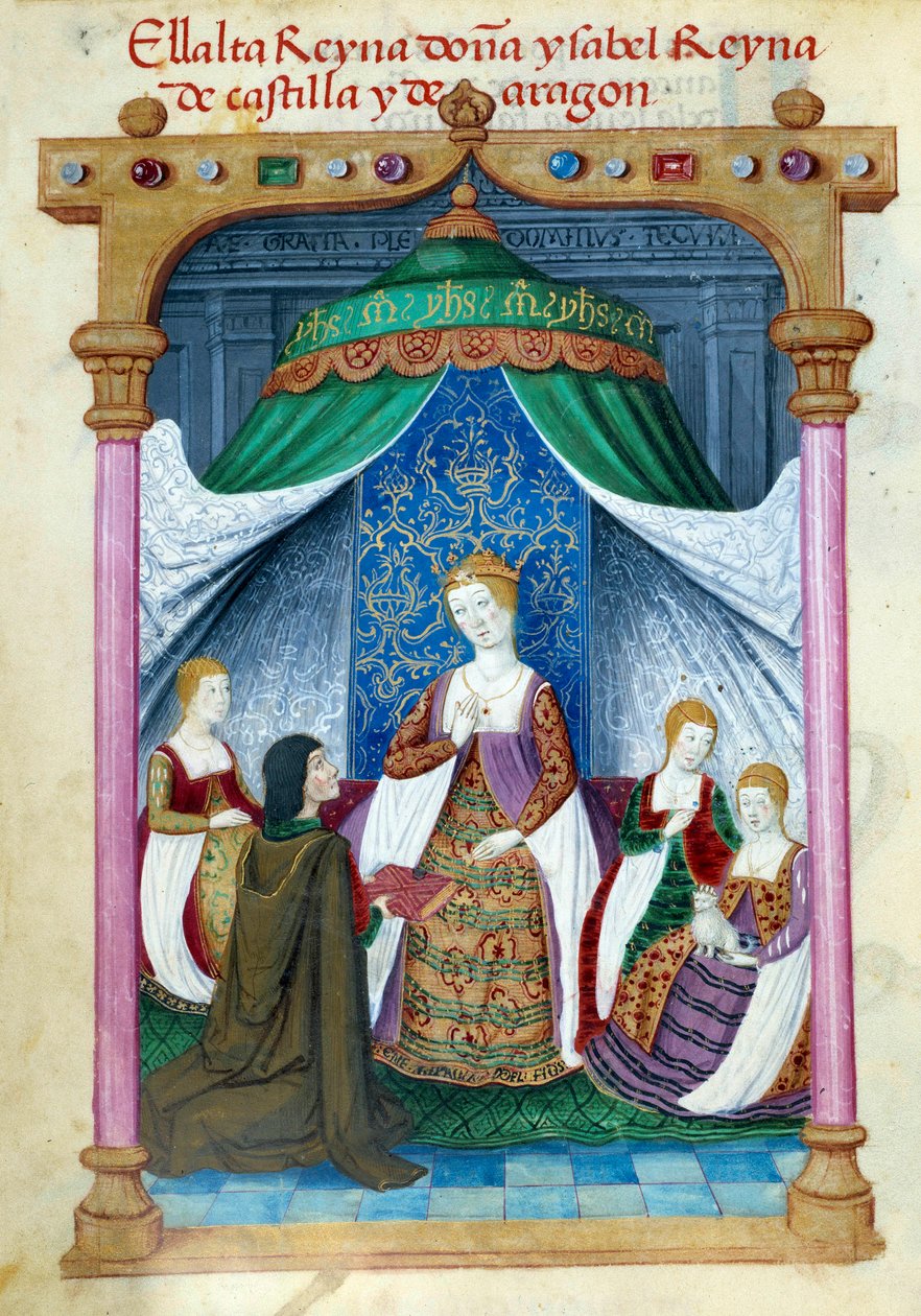 Representation of Queen Isabella of Portugal surrounded by her companions by Unknown artist