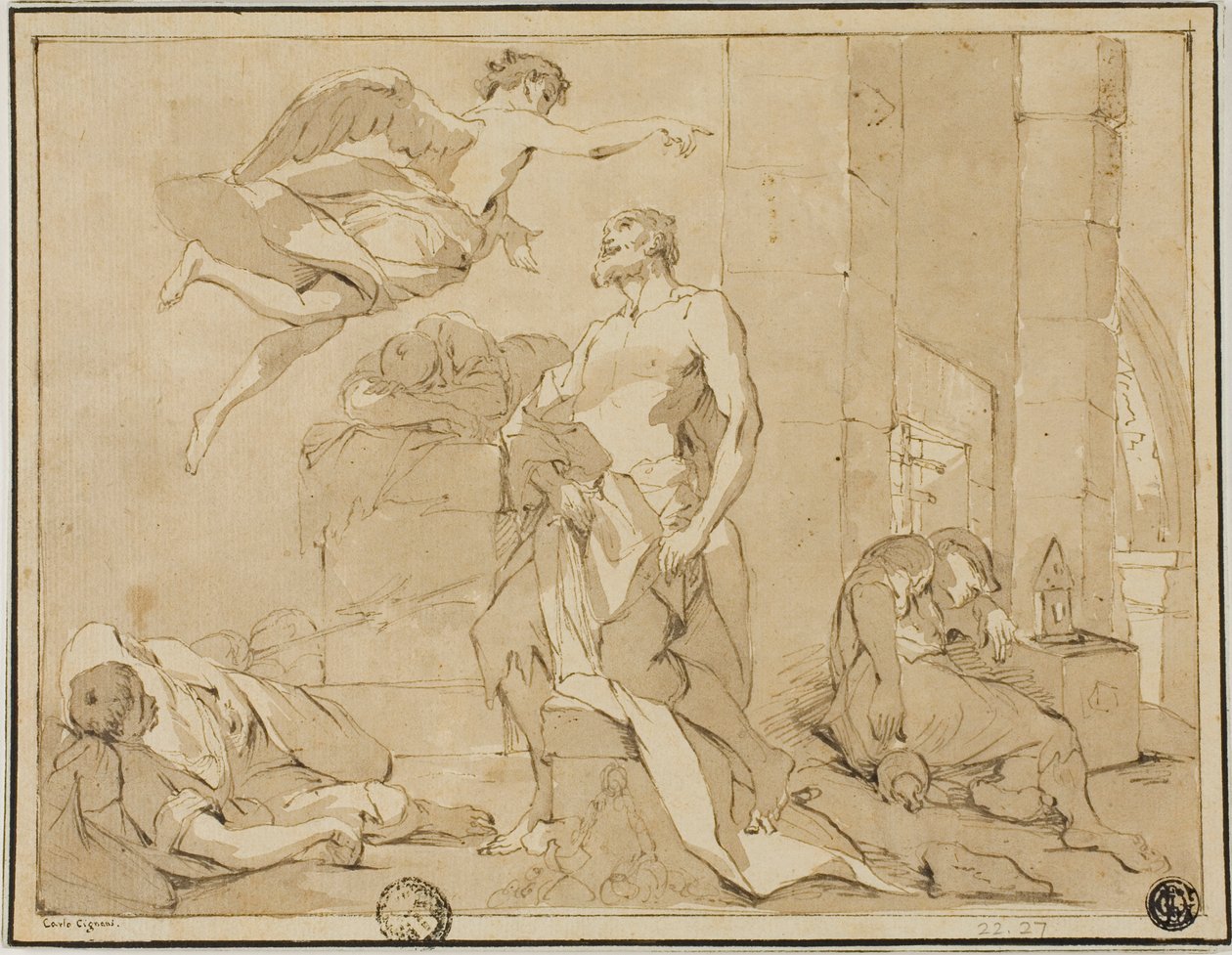 Saint Paul Rescued from Prison by an Angel by Unknown artist