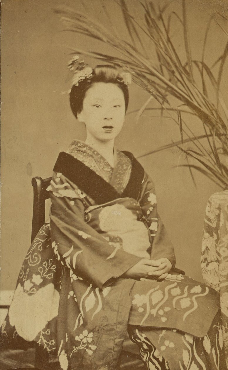 Seated Japanese Woman by Unknown artist
