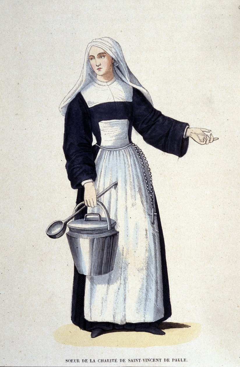 Sister of the Charity of Saint Vincent de Paul (engraving from an album on religious orders) by Unknown artist
