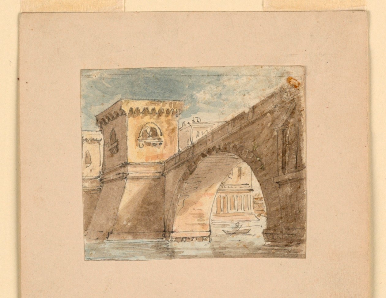 Stage Design, Bridge Across Water by Unknown artist