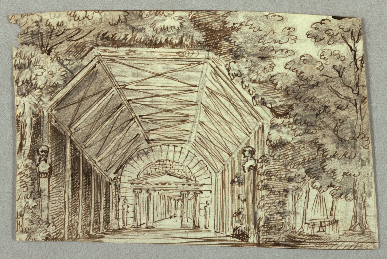 Stage Design, Garden Pavilion by Unknown artist