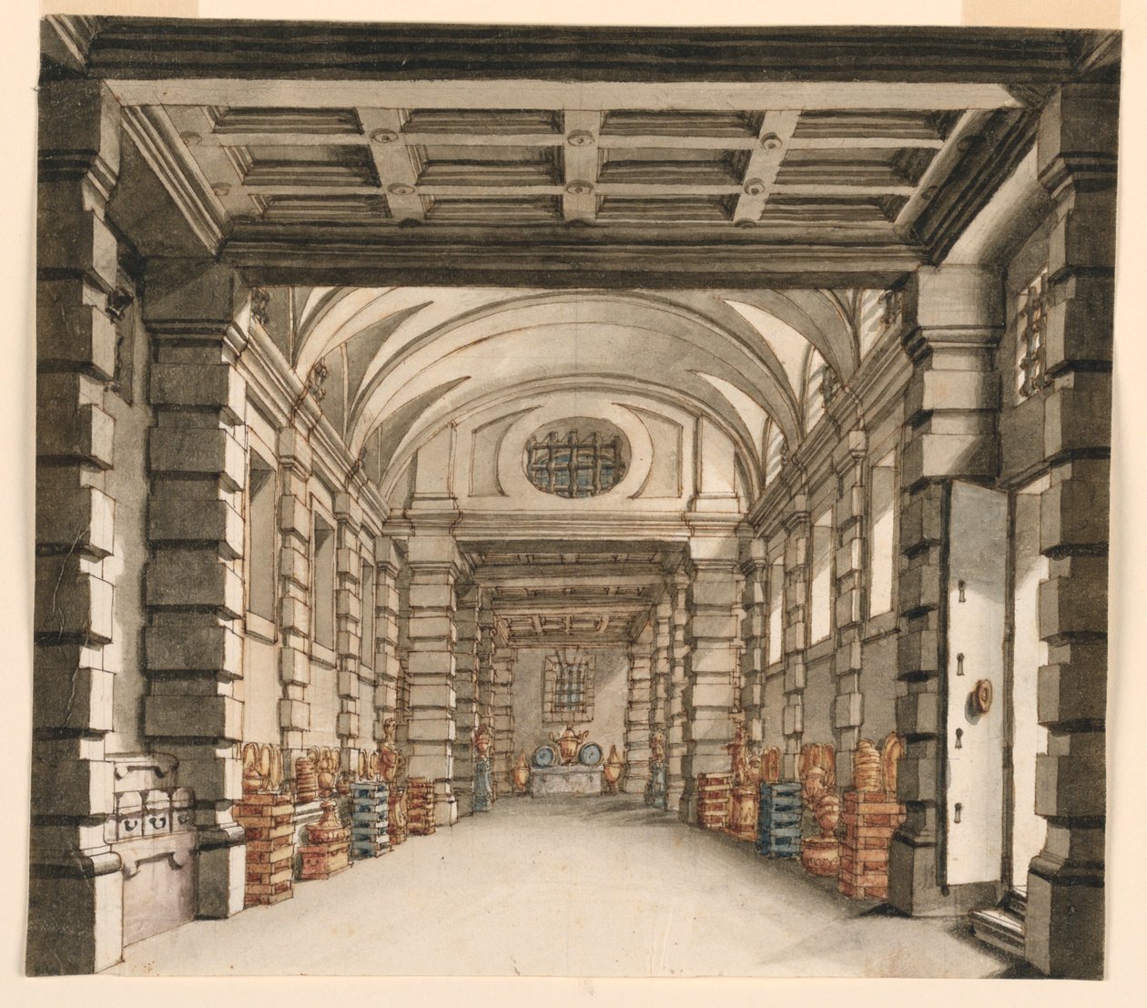 Stage Design, Interior of Treasure House by Unknown artist
