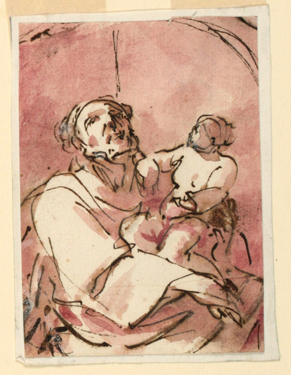 Study of Saint Joseph Carrying the Christ Child by Unknown artist