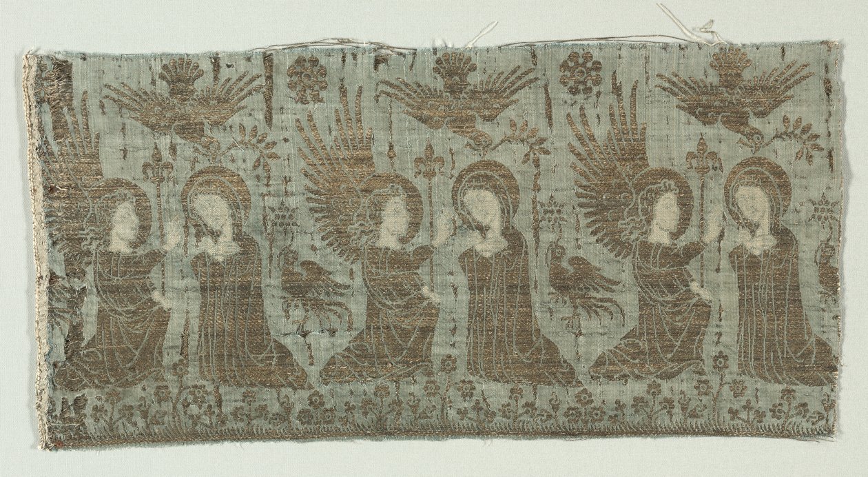 Textile Fragment with the Annunciation by Unknown artist
