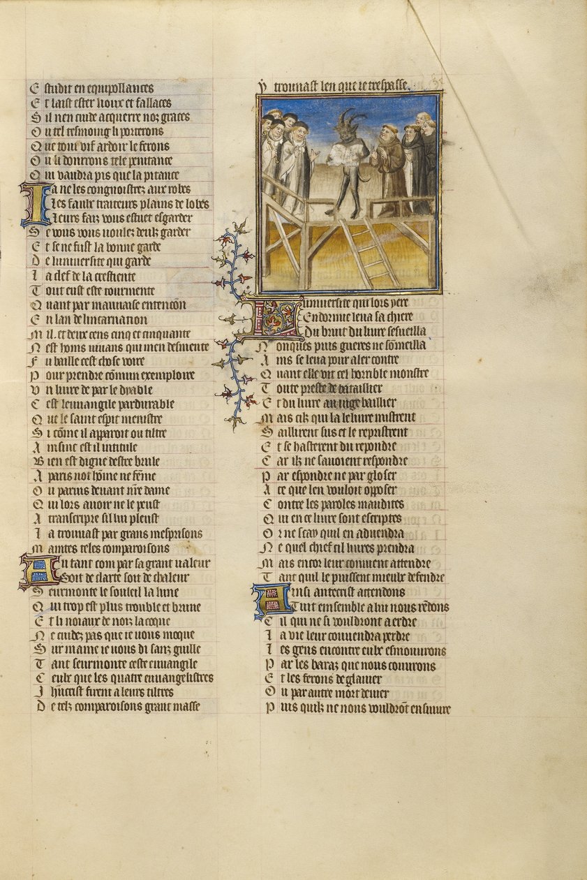 The Antichrist before Scholars and Monks by Unknown artist