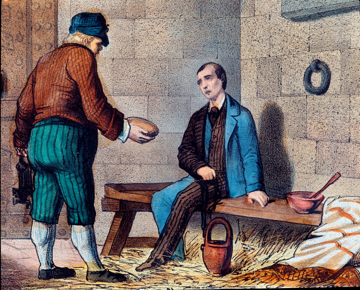 The Italian Patriot Silvio Pellico (1798-1854), Accused of Carbonarianism and Enclosed in the Fortress of Spielberg (Spilberk) in Moravia by Unknown artist