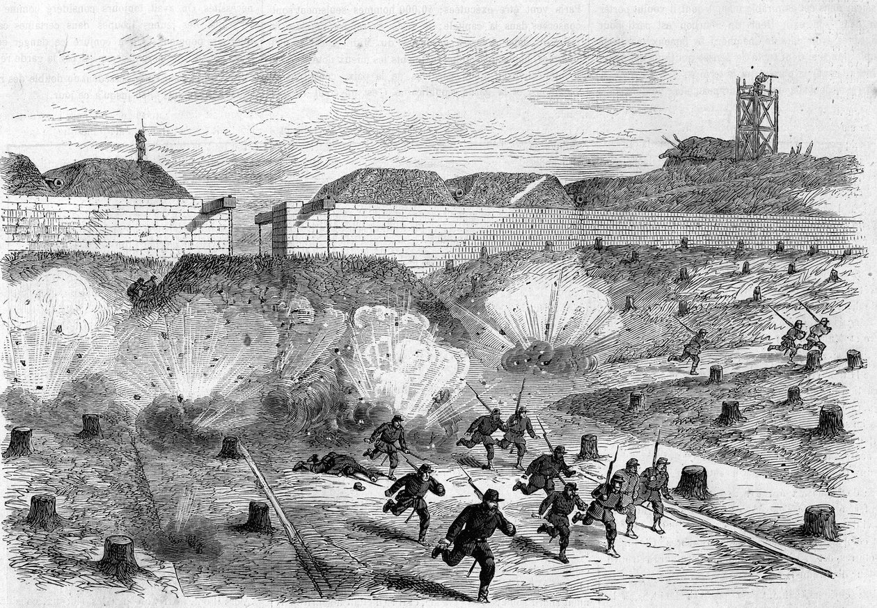 The Paris Commune in 1871: Bombardment of the Porte d