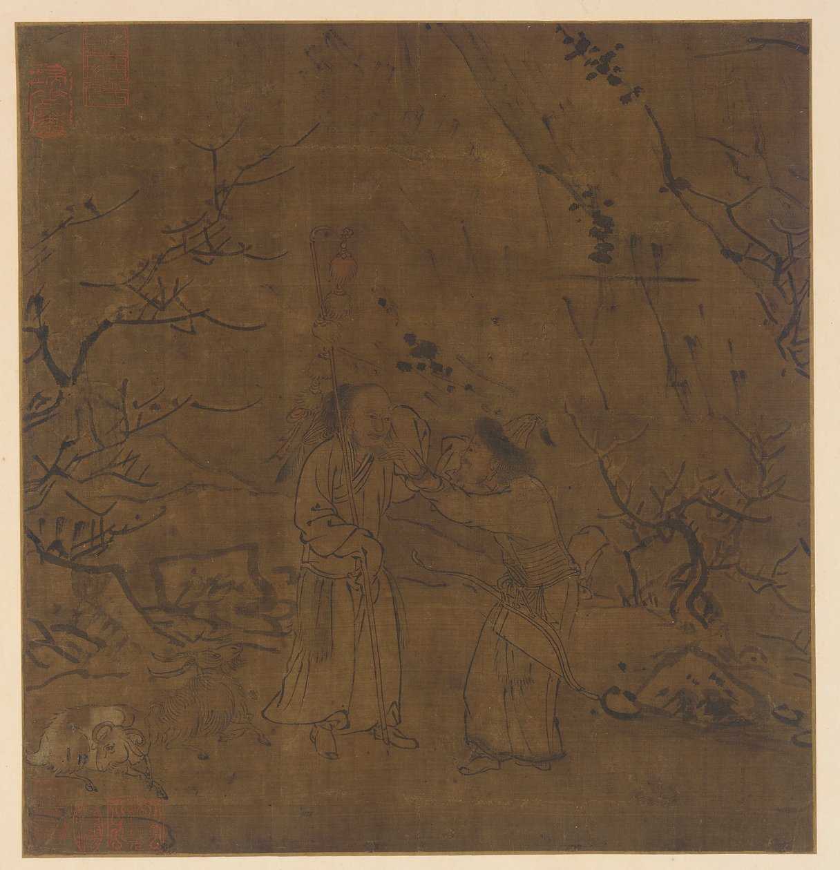 The Tearful Parting of Su Wu and Li Ling by Unknown artist