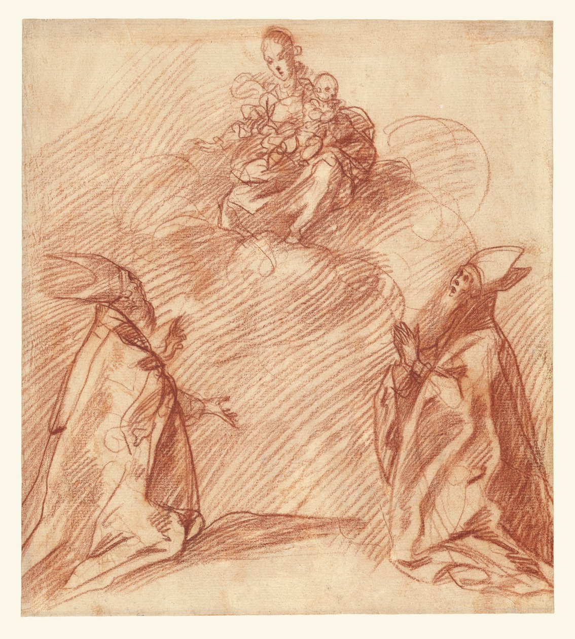 The Virgin and Child Appearing to Two Bishops by Unknown artist