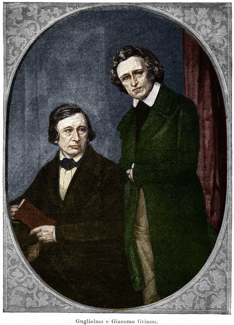 The Brothers Jakob and Wilhelm Grimm, German Writers by Unknown artist