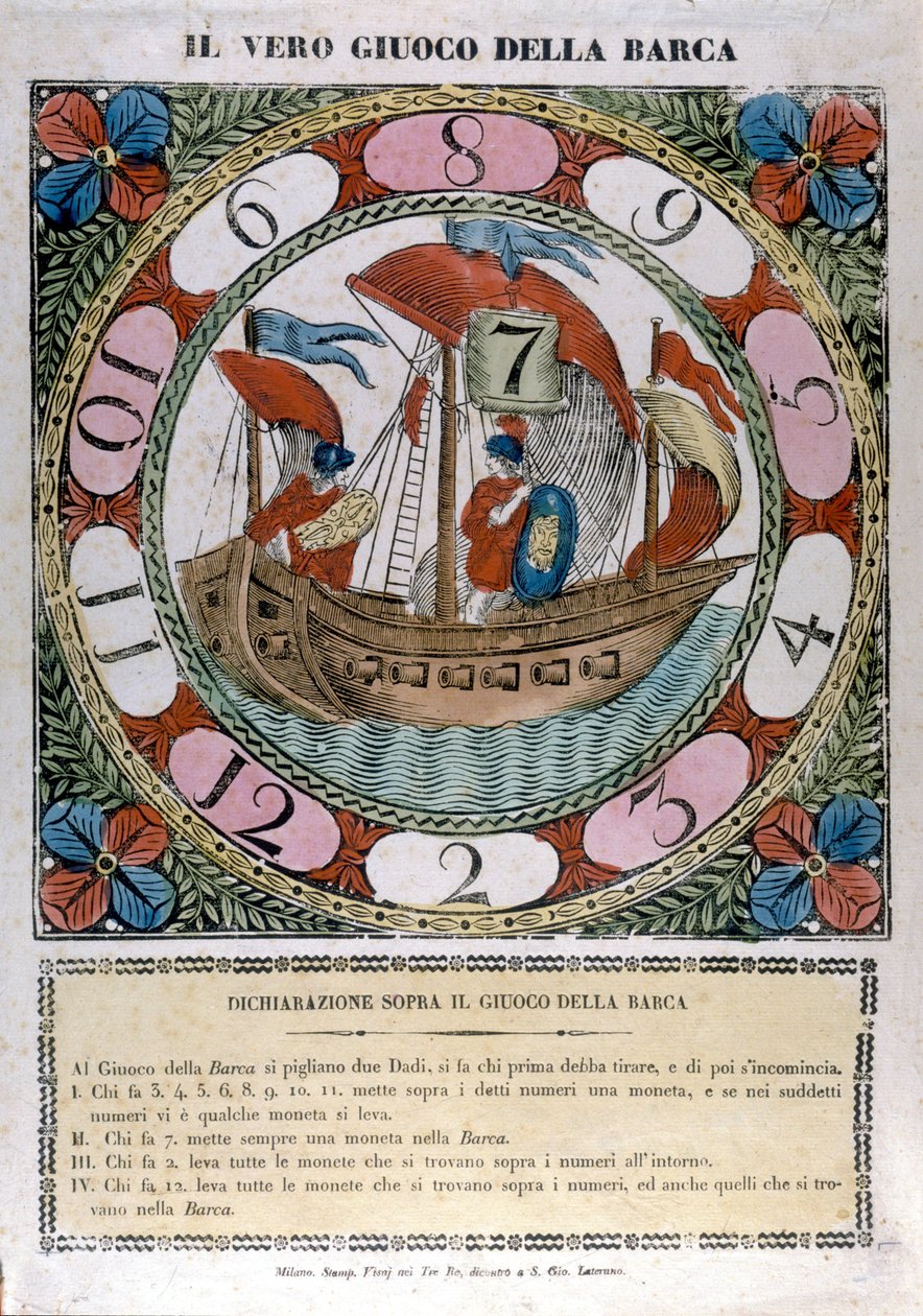 The game of the boat. 18th century by Unknown artist