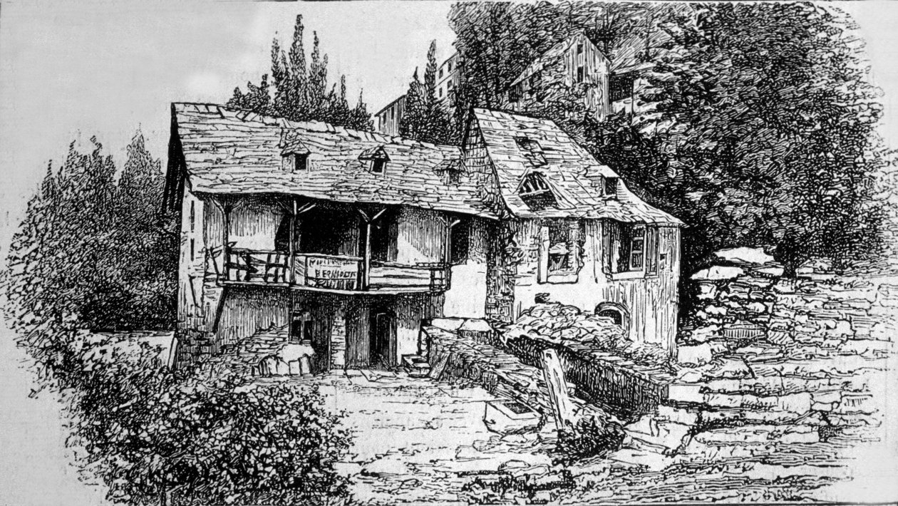 The home of Bernadette Soubirous (1844-1879) in Lourdes. by Unknown artist