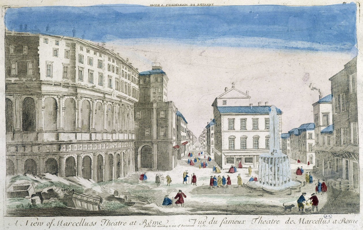 Theatre of Marcellus in Rome - Optical view by Unknown artist
