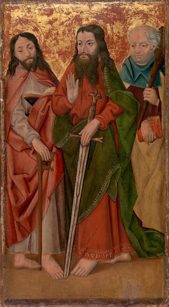 Three Apostles, Center One with Sword by Unknown artist