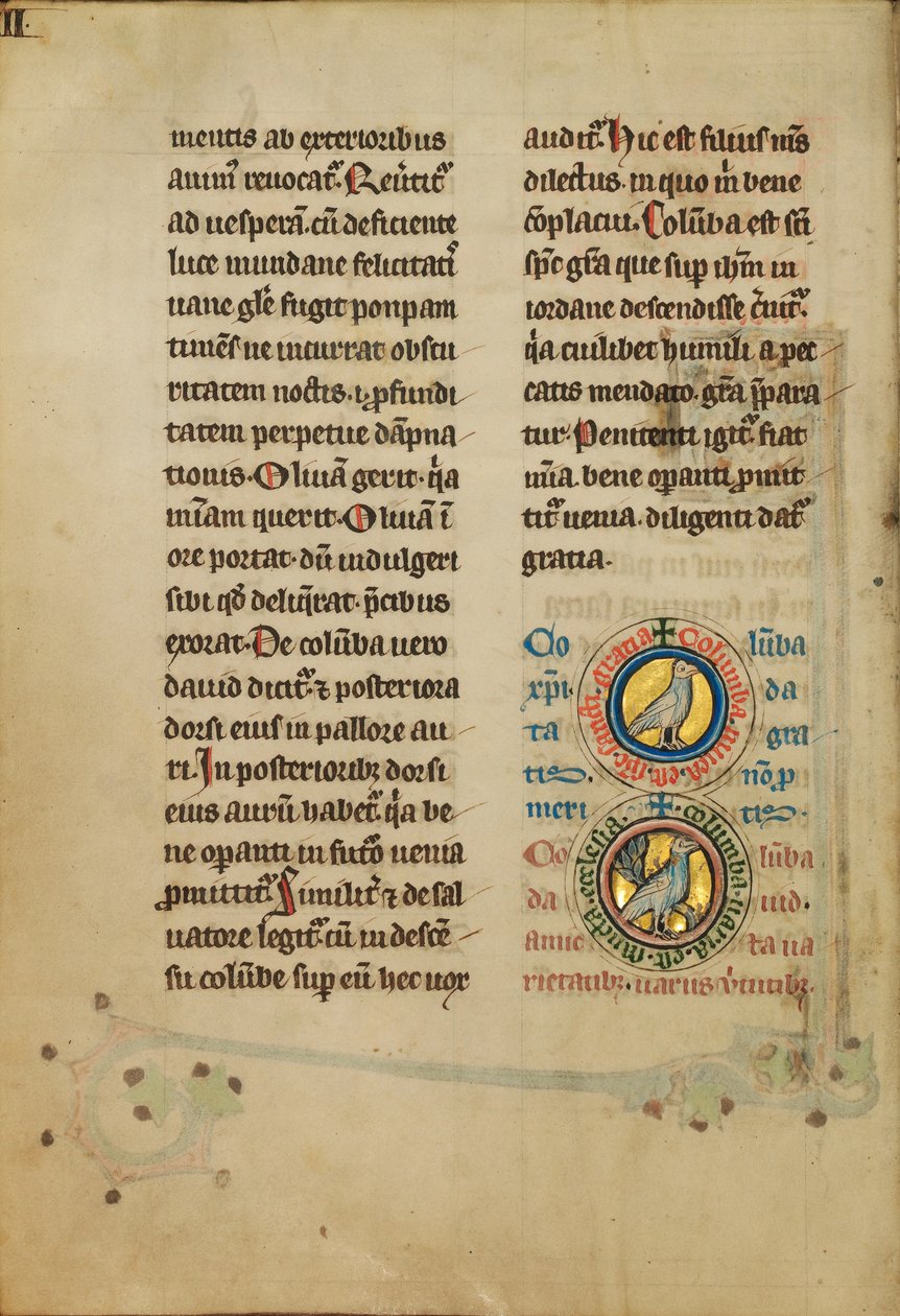 Two Medallions with Doves by Unknown artist
