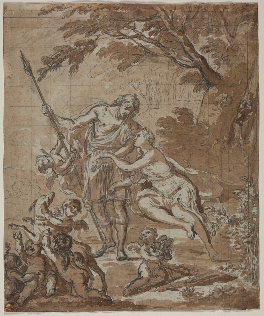 Venus and Adonis by Unknown artist