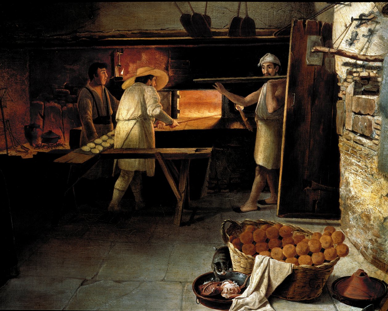 View from the Inside of a Bakery (18th Century) by Unknown artist