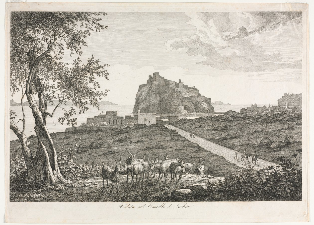 View of the Castello, Ischia by Unknown artist