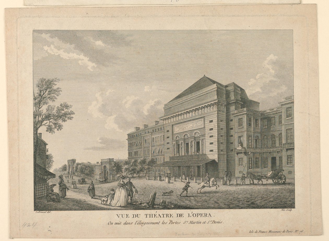 View of the Opera in Paris by Unknown artist