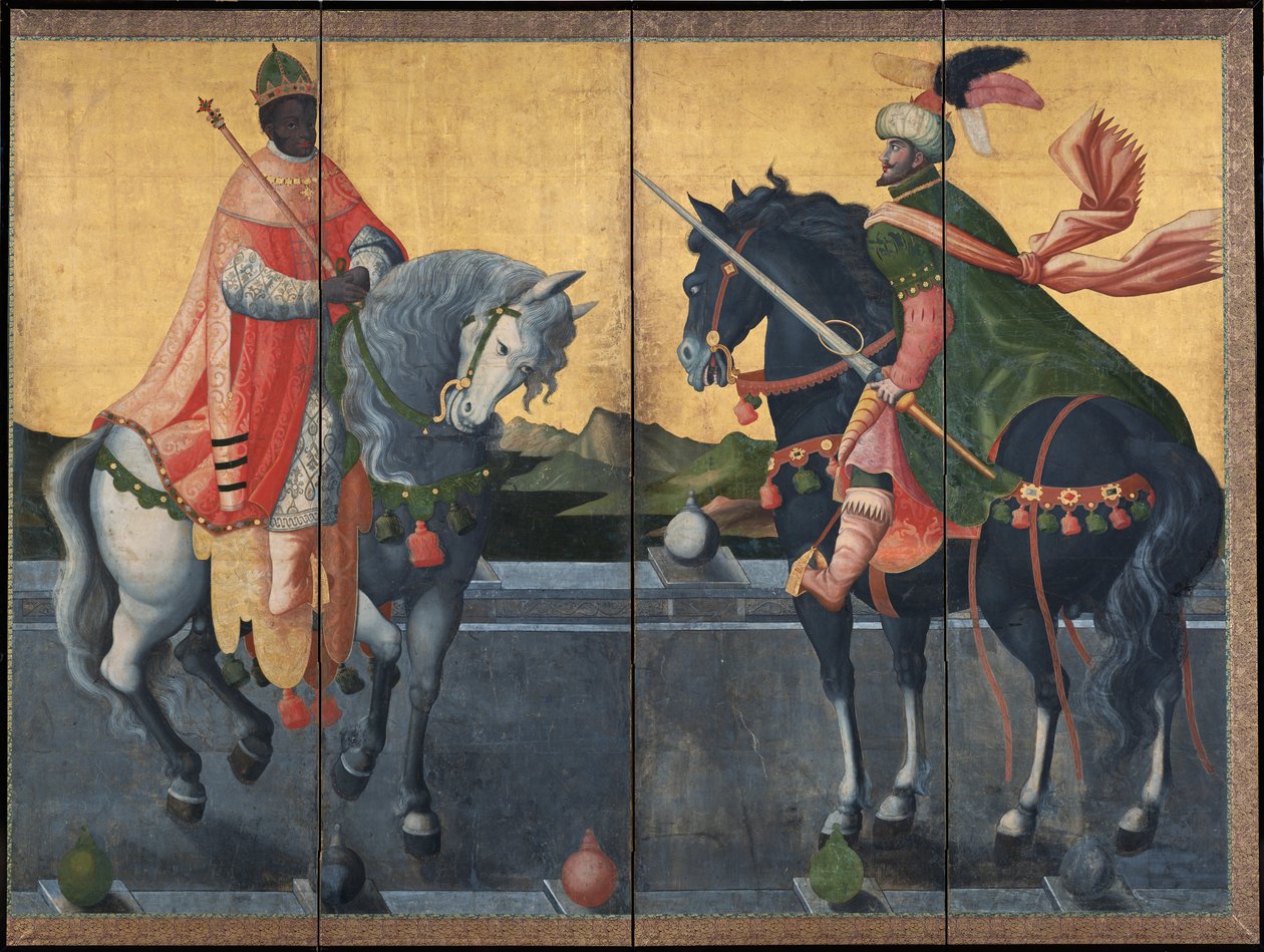 Western Kings on Horseback by Unknown artist
