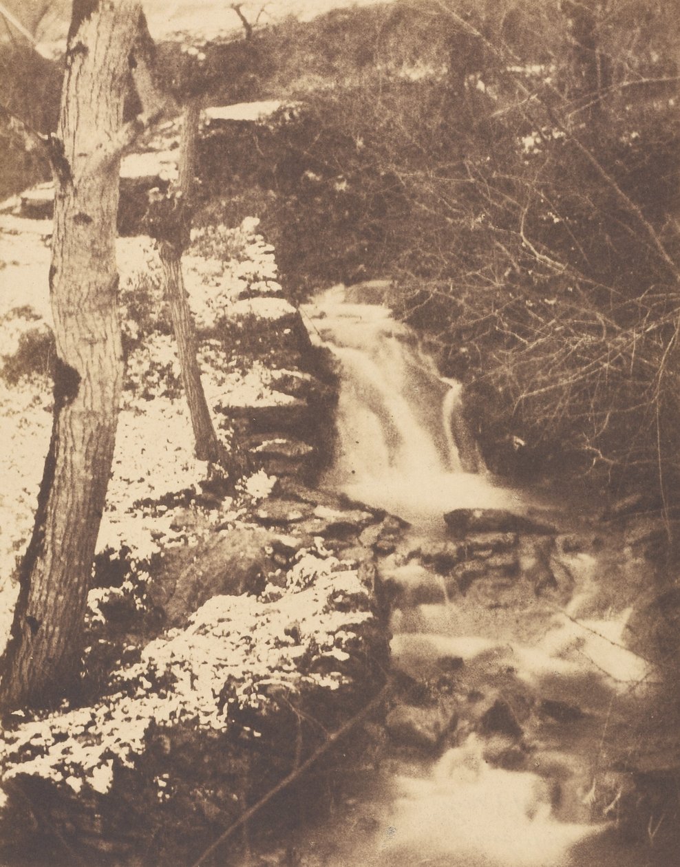 Winter Landscape with Waterfall and Stream by Unknown artist