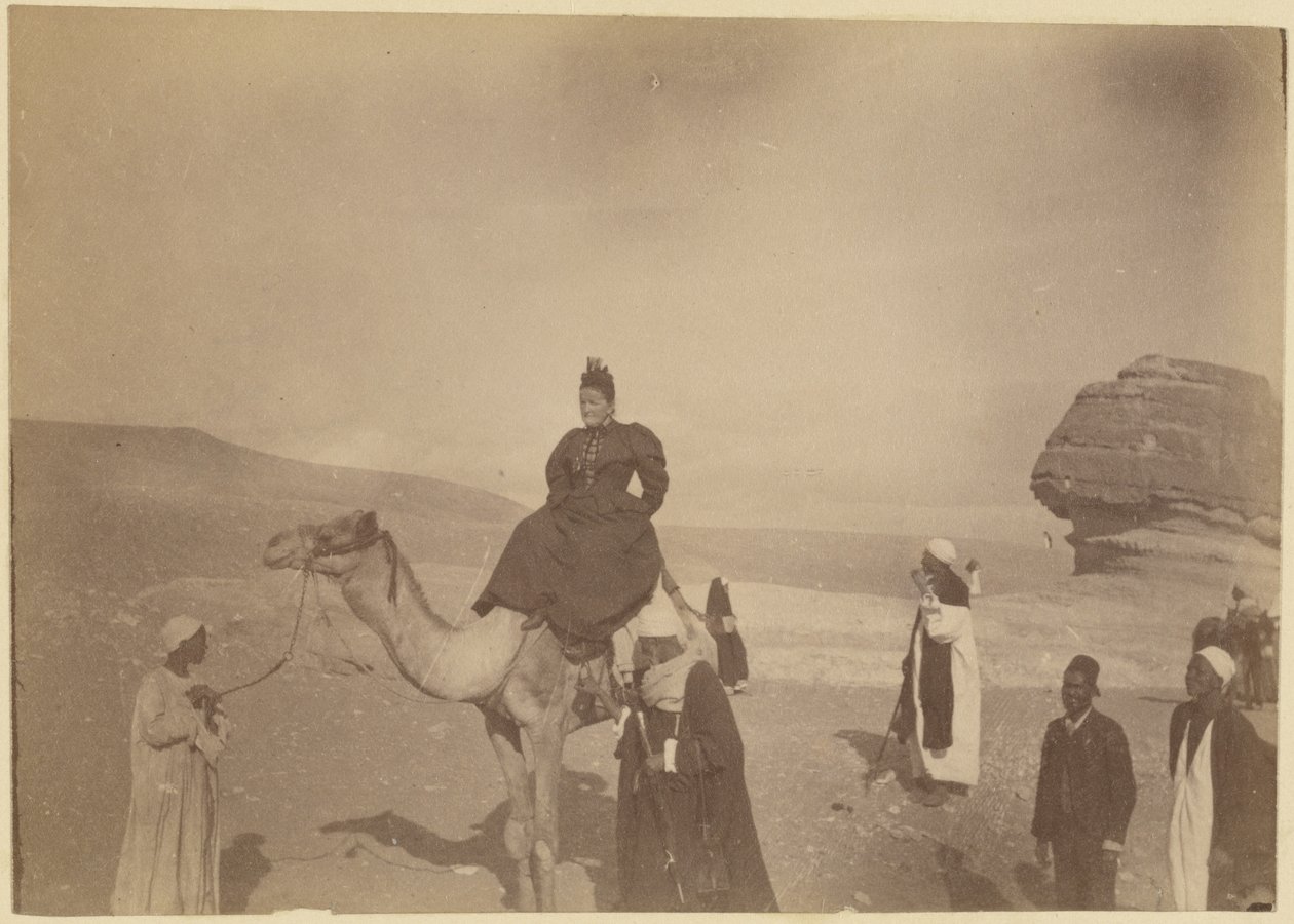 Woman Riding a Camel by Unknown artist