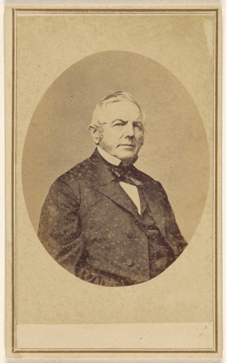 Unidentified Elderly Man, in Quasi-Oval Style by Unknown artist/maker