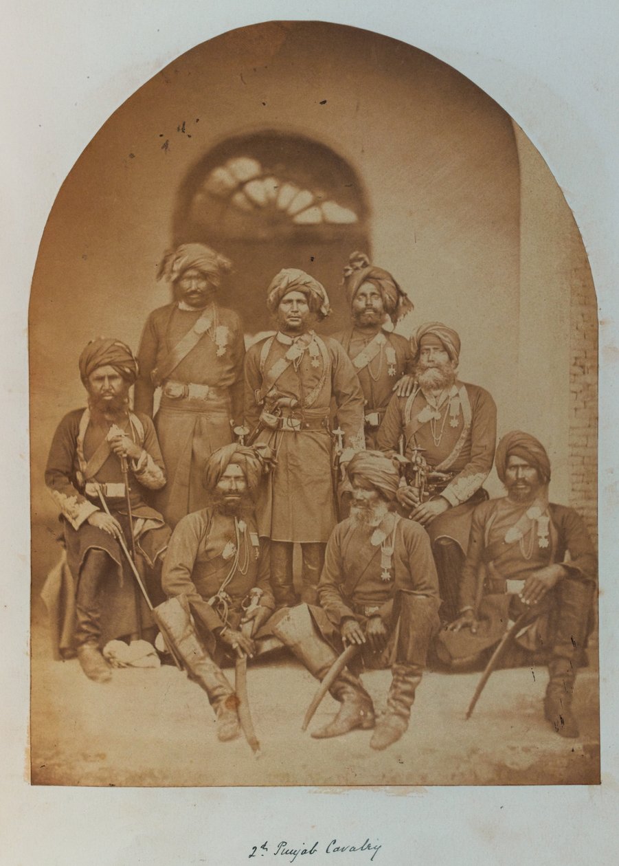 Indian Army Officers and Non-Commissioned Officers, All Holders of the Indian Order of Merit by Unknown photographer