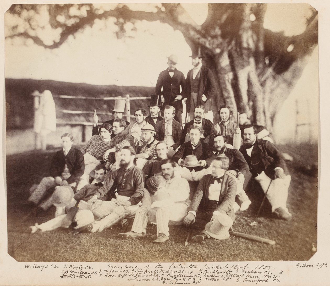 Members of the Calcutta Cricket Club, 1859 by Unknown