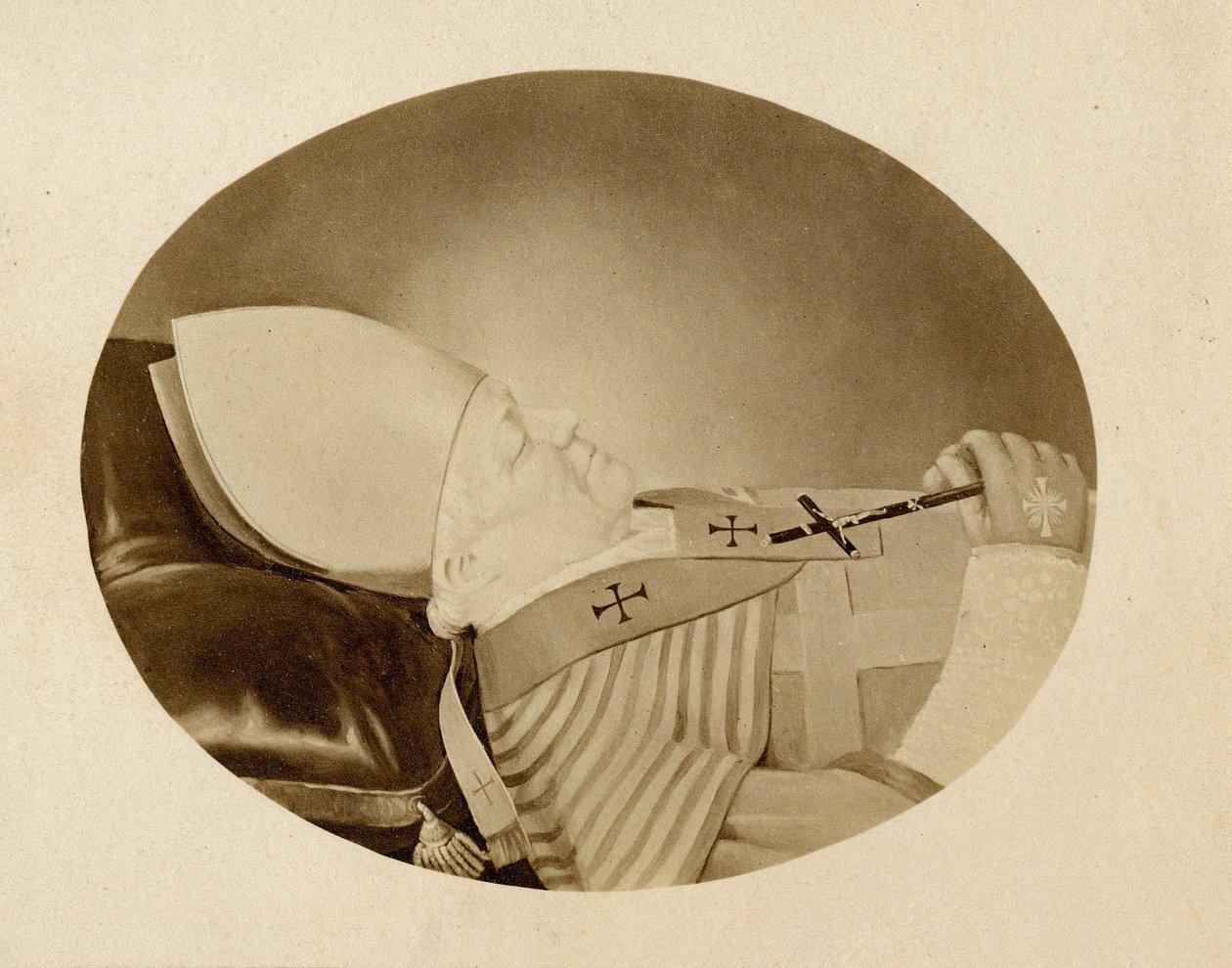 Pope Pius IX on His Deathbed in 1878 by Unknown photographer