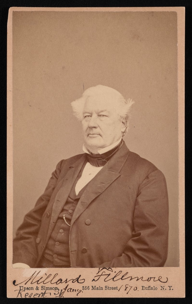 Portrait of Millard Fillmore, January 4, 1870 by Upson and Simson