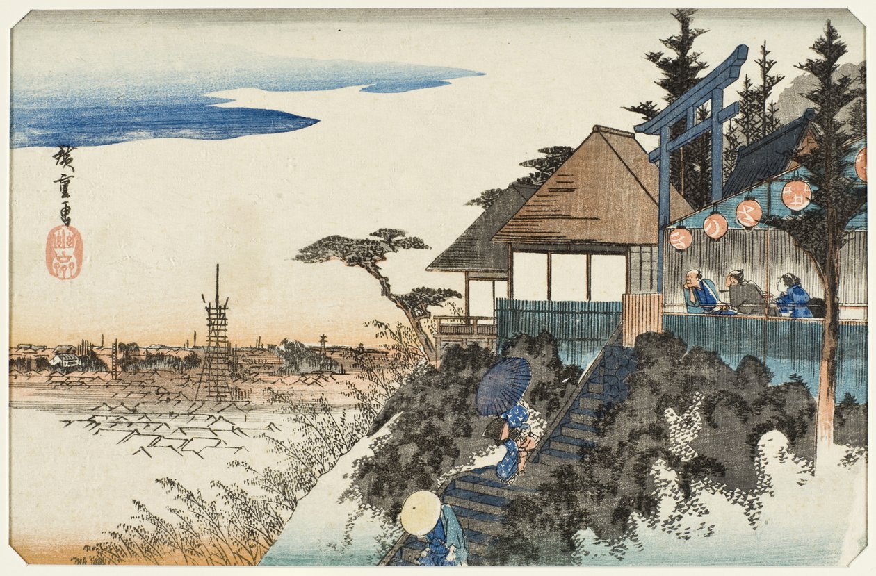Eastern Slope at Kanda Myojin Shrine by Utagawa Hiroshige