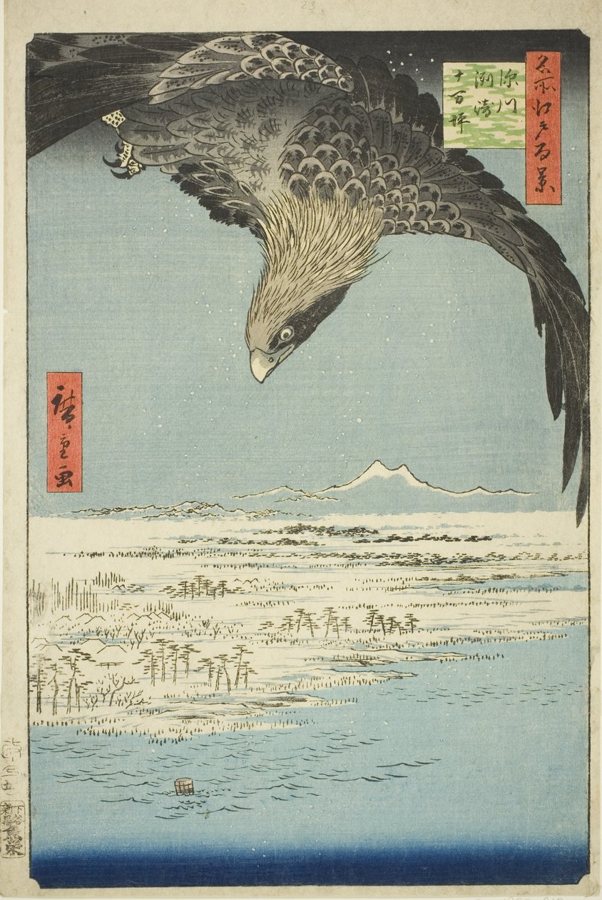 Fukagawa Susaki and Jumantsubo, from the series "One Hundred Famous ...
