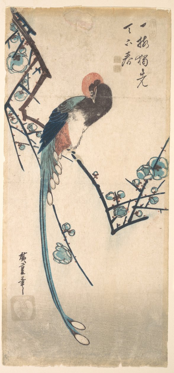 Long Tailed Bird by Utagawa Hiroshige