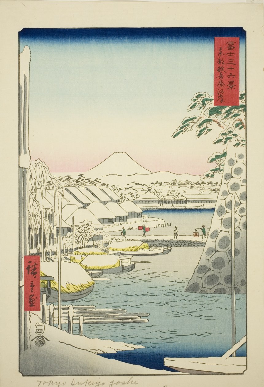 The Riverbank at Sukiya in the Eastern Capital, from the series 