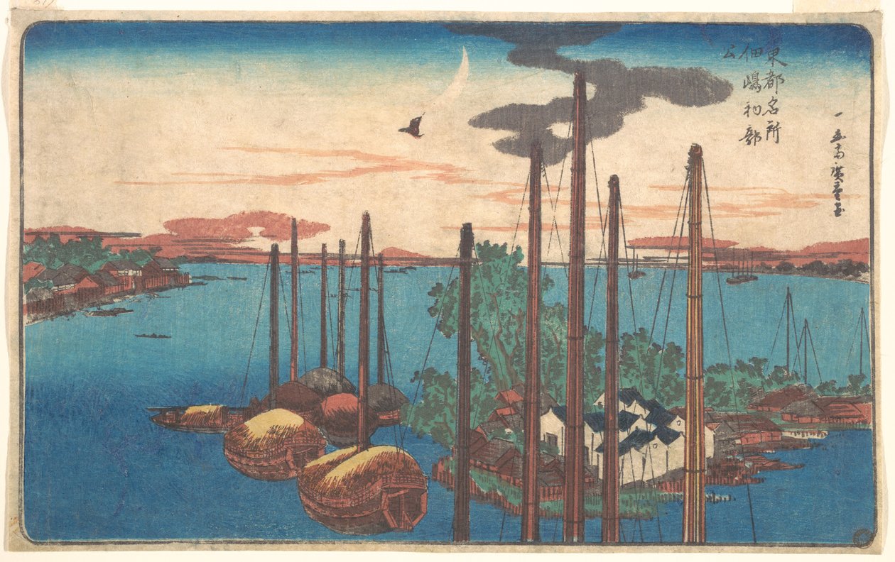 Tsukudajima First Cuckoo by Utagawa Hiroshige