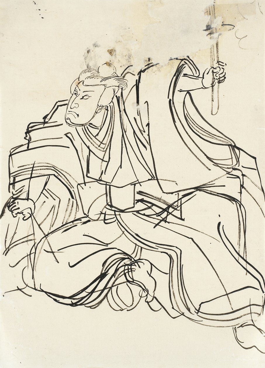 Sketch of a Military Hero by Utagawa Kuniyoshi