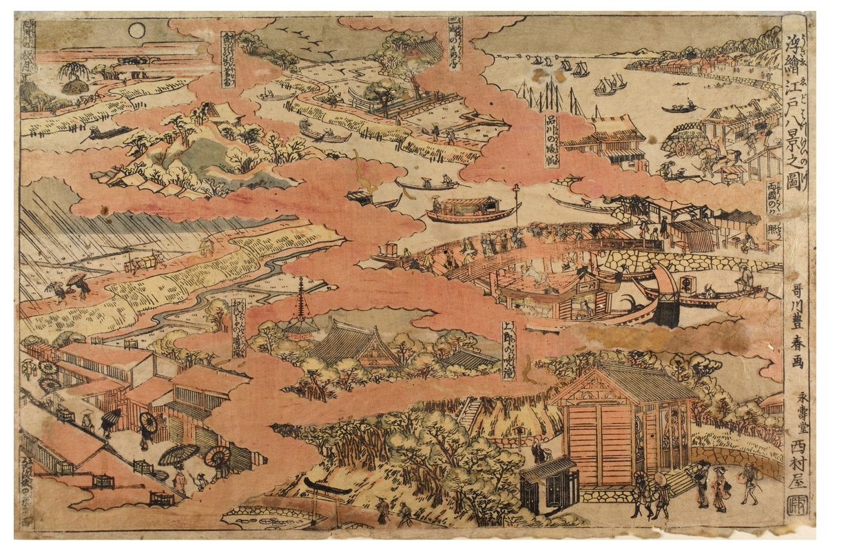 Eight views of Edo, c.1770-1780 by Utagawa Toyoharu