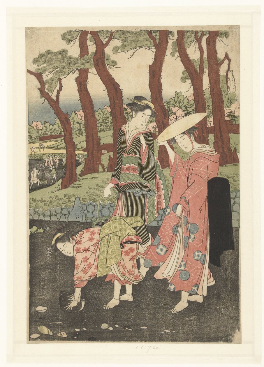 Collecting Fish and Shells at Low Tide by Utagawa Toyokuni (I)
