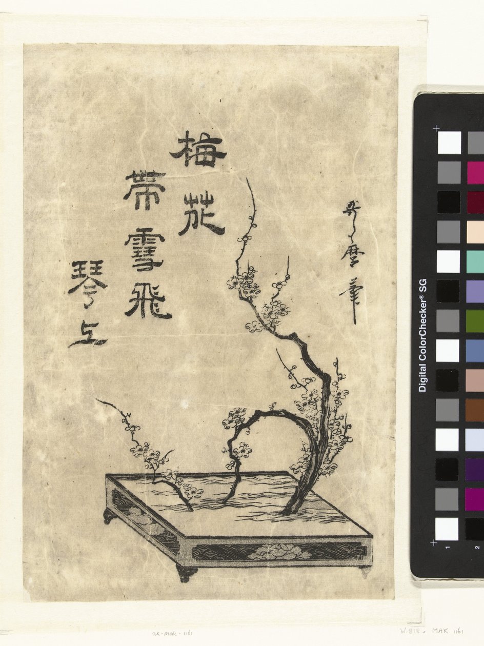Plum Branches by Utamaro (II) , Kitagawa (attributed to)