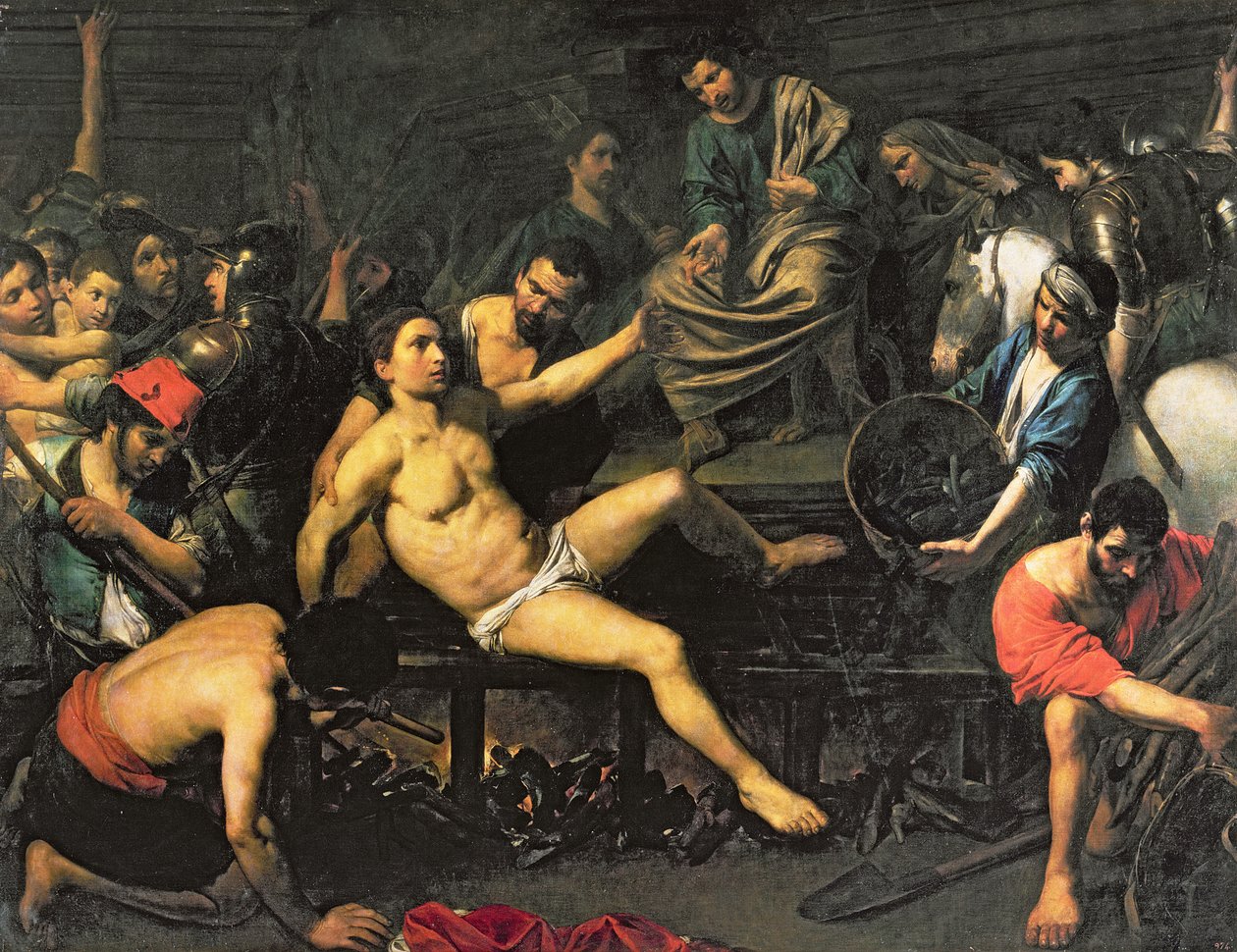The Martyrdom of St. Lawrence by Valentin de Boulogne