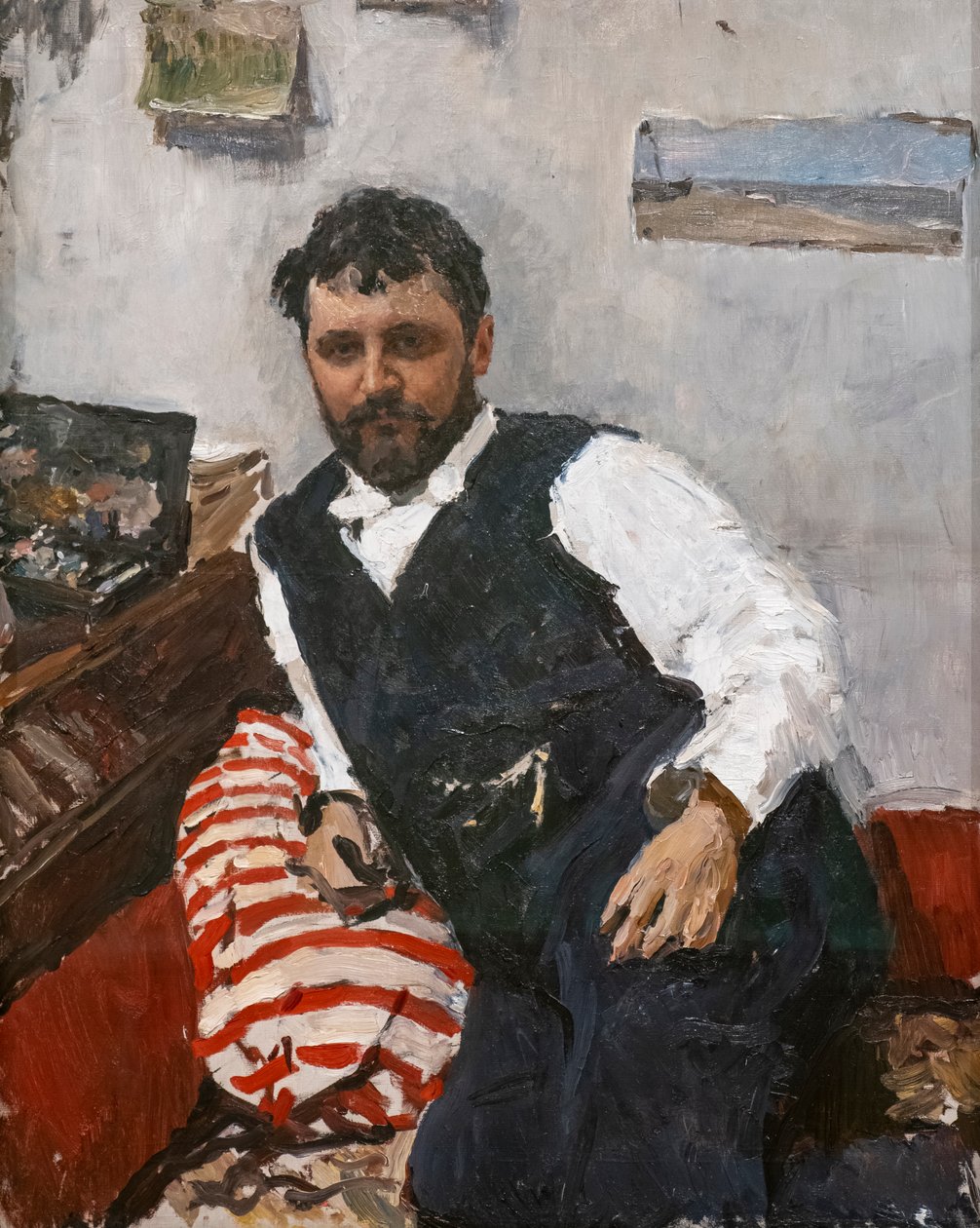Portrait of Painter Konstantin Korovin by Valentin Aleksandrovich Serov