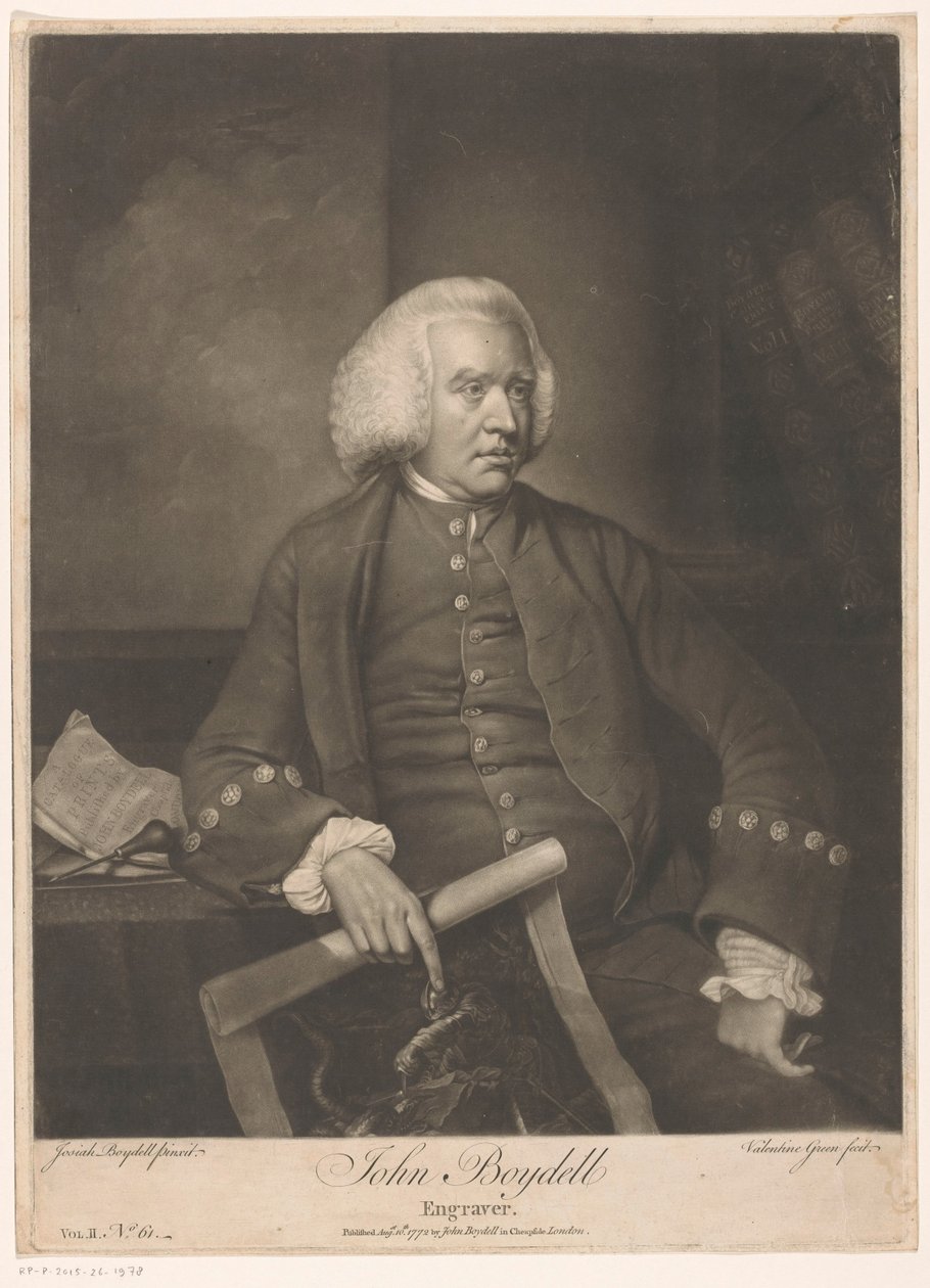 Portrait of John Boydell by Valentine Green