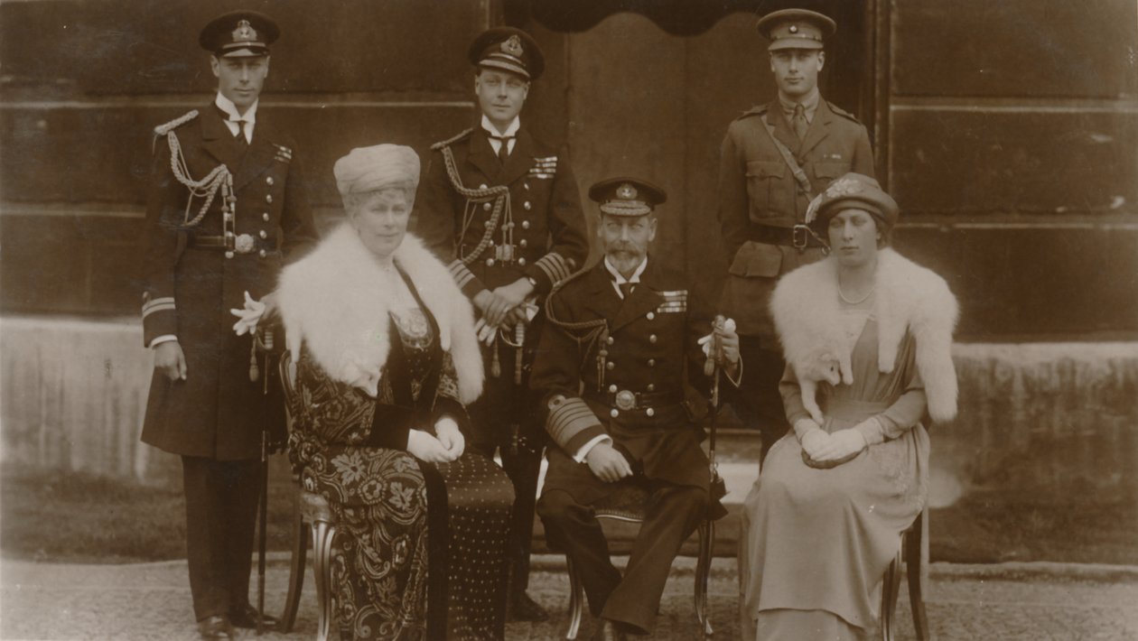 H.R.H. The Duke of York, H.R.H. The Prince of Wales, H.R.H. Prince Henry, H.M. The Queen by Vandyk