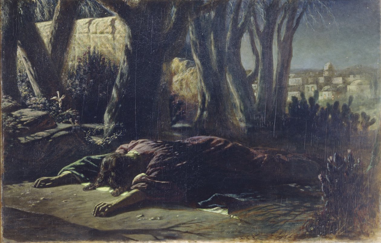 Christ at the Garden of Gethsemane by Vasili Grigorevich Perov
