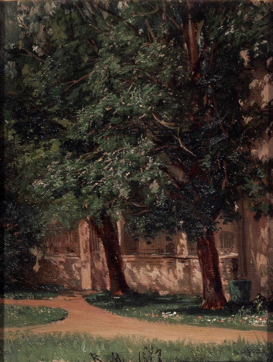 Near the Tretiakovs House by Vasili Maksimovich Maksimov